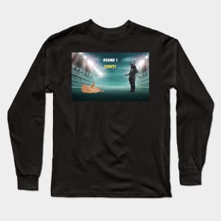 Cat vs samurai, round one! Long Sleeve T-Shirt